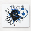 Soccer Ball Burst mousepads by alternateworlds Soccer Ball Burst mousepads