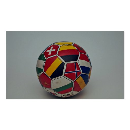 Soccer ball business card (back side)