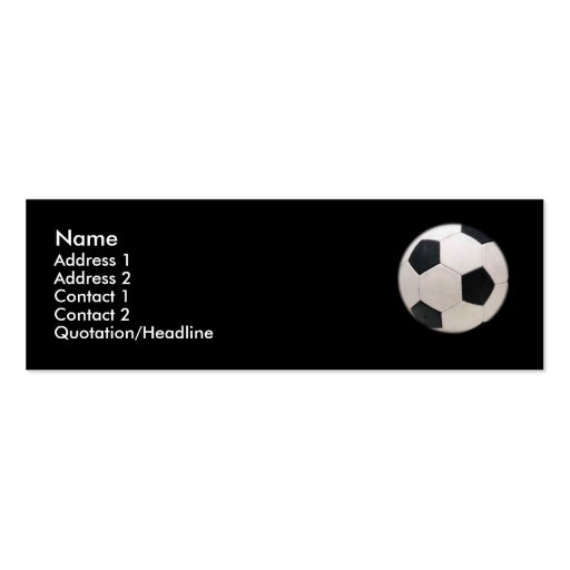 Soccer Ball Business Card