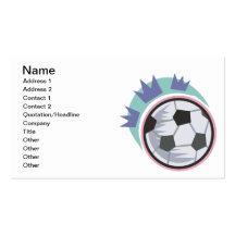 Soccer Ball Business Card Template