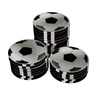 Z striped clay poker chips