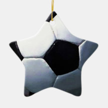 Soccer Ball Christmas Tree Ornaments