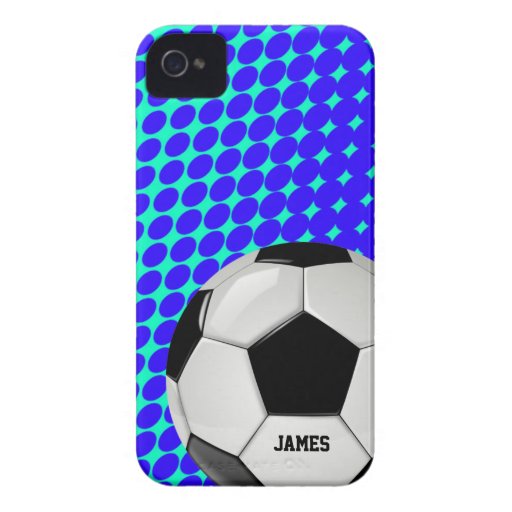 Soccer Ball Custom iPhone 4 Case Zazzle