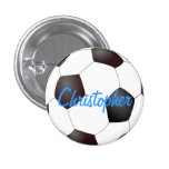 Soccer Ball - Customizable Pinback Button