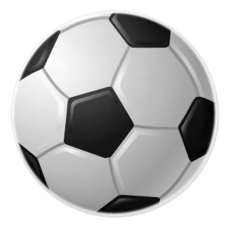 Soccer Ball Design Drawer Pull, Cabinet Knob