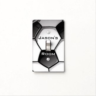 Soccer Ball Design Light Switch Cover