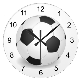 Soccer Ball Design Wall Clock