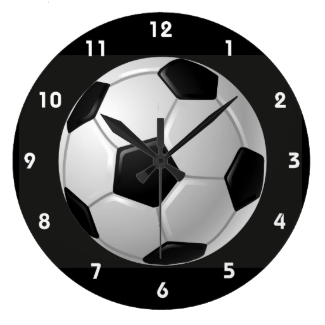 Soccer Ball Design Wall Clock