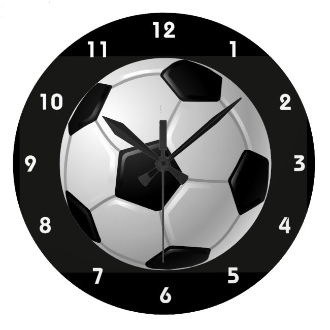 Soccer Ball Design Wall Clock