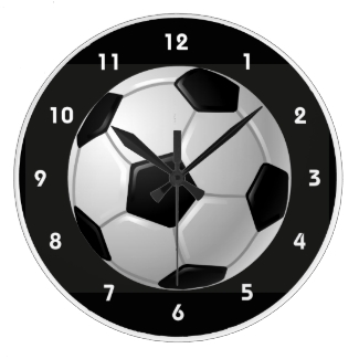 Soccer Ball Design Wall Clock