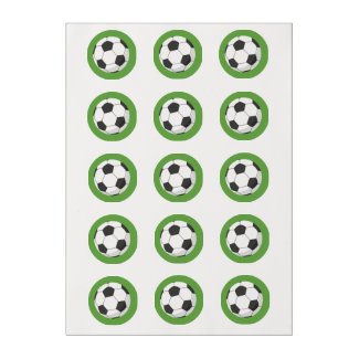 Soccer Ball Edible Frosting Rounds