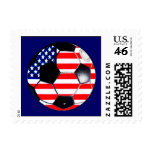 Soccer Ball Flag-USA The MUSEUM Gifts Stamp