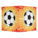 soccer ball flames design binders