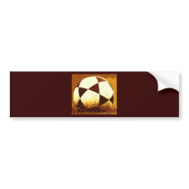 Soccer Ball - Football Ball bumper stickers by made_in_atlantis Soccer Ball - Football Ball bumper stickers