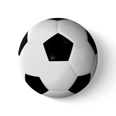 Soccer Ball ( football ) pinback button