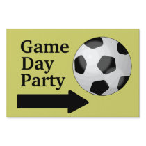 Soccer Ball Football Game Day Party Customizable yard signs