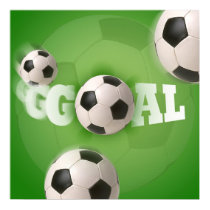Soccer Ball Football Goal - Poster