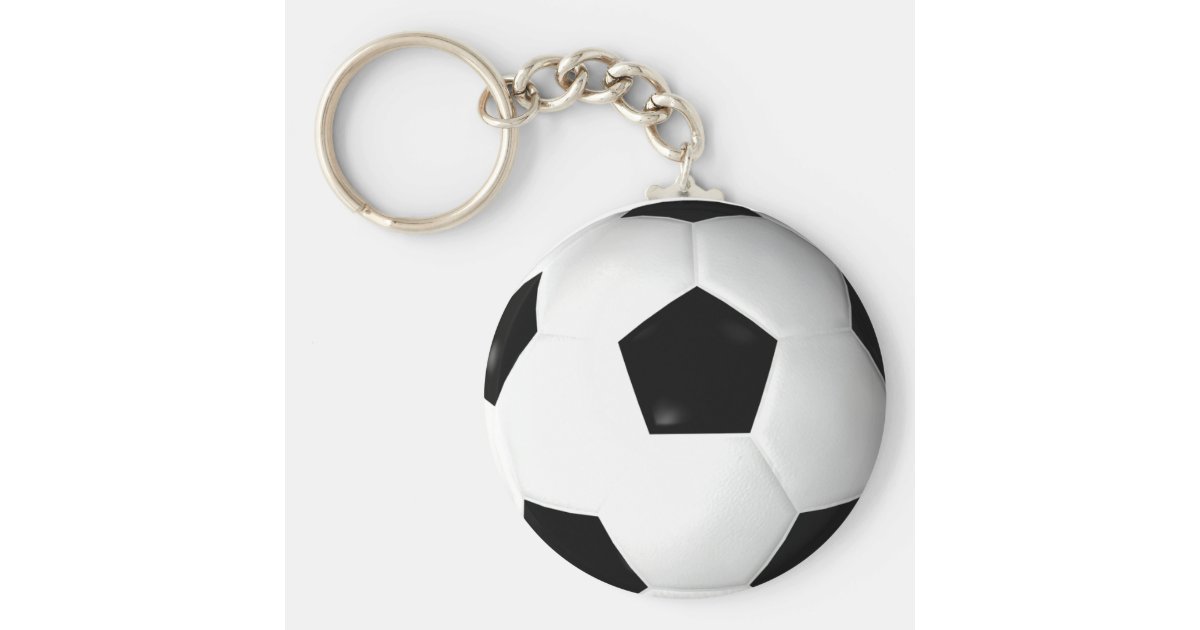 Soccer Ball ( Football ) Keychain Zazzle