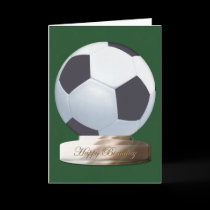 Soccer Ball Happy Birthday Card