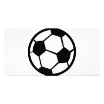 soccer ball icon photo cards