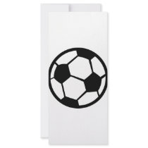 soccer ball icon full color rack card
