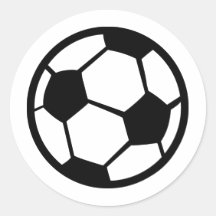 soccer ball icon sticker