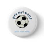 Soccer Ball in Black Buttons