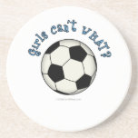 Soccer Ball in Black Drink Coasters