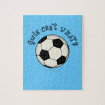 Soccer Ball in Black Jigsaw Puzzles