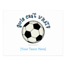 Soccer Ball in Black Post Card