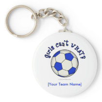 Soccer Ball in Blue keychains