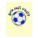 Soccer Ball in Blue Post Card