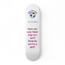 Soccer Ball in Blue skateboards