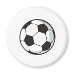 Soccer Ball in Cartoon Style magnets