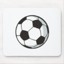 Soccer Ball in Cartoon Style mousepads