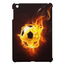 Soccer Ball in Flames iPad Mini Case ipad mini cases