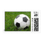Soccer Ball in Grass Stamp