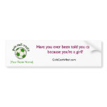 Soccer Ball in Green Bumper Sticker