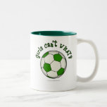 Soccer Ball in Green Coffee Mugs