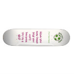 Soccer Ball in Green Custom Skateboard
