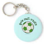 Soccer Ball in Green Key Chain