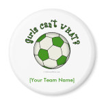Soccer Ball in Green Magnets