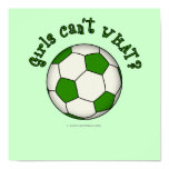 Soccer Ball in Green Poster
