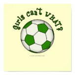 Soccer Ball in Green Poster