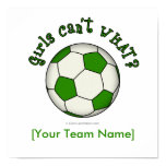 Soccer Ball in Green Poster