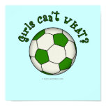 Soccer Ball in Green Poster