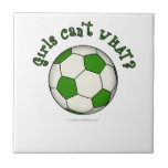 Soccer Ball in Green Tile