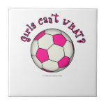 Soccer Ball in Pink Ceramic Tiles