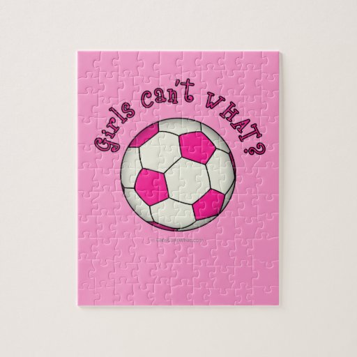 Soccer Ball in Pink Jigsaw Puzzle