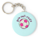 Soccer Ball in Pink Keychain